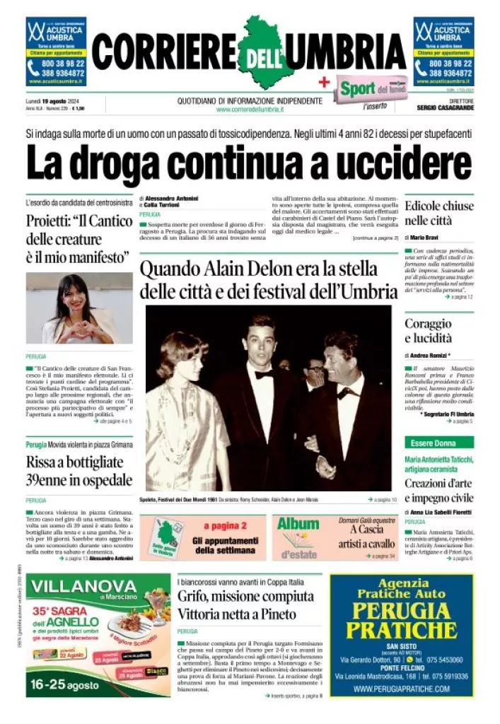 Prima-pagina-corriere umbria-del-2024-08-19